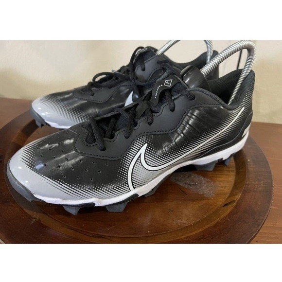 NIKE DIAMOND FASTFLEX US SZ 11 BASEBALL SOFTBALL CLEATS NEW Black - Picture 1 of 12